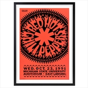 Buy Wall Art's Red Hot Chili Peppers - Michigan State - 1991 Large 105cm x 81cm Framed A1 Art Print
