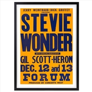 Buy Wall Art's Stevie Wonder Large 105cm x 81cm Framed A1 Art Print