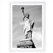 Buy Wall Art's Statue Of Liberty Large 105cm x 81cm Framed A1 Art Print