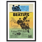 Buy Wall Art's The Beatles - A Hard Day S Night Ticket Poster - 1964 Large 105cm x 81cm Framed A1 Art Pr