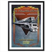 Buy Wall Art's The Rolling Stones - Oakland Stadium - 1989 Large 105cm x 81cm Framed A1 Art Print