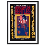 Buy Wall Art's The Beatles - The Ronettes - Candlestick Park Large 105cm x 81cm Framed A1 Art Print