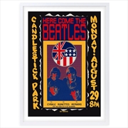 Buy Wall Art's The Beatles - The Ronettes - Candlestick Park Large 105cm x 81cm Framed A1 Art Print