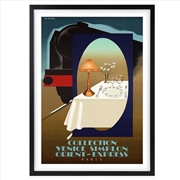 Buy Wall Art's Venice Simplon Orient Express Large 105cm x 81cm Framed A1 Art Print
