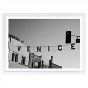 Buy Wall Art's Venice Beach California Large 105cm x 81cm Framed A1 Art Print