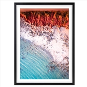 Buy Wall Art's Western Red Rocks Aerial Large 105cm x 81cm Framed A1 Art Print