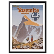 Buy Wall Art's Yosemite Sante Fe Large 105cm x 81cm Framed A1 Art Print
