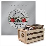 Buy Crosley Record Storage Crate &  Guns N Roses Greatest Hits - Double Vinyl Album Bundle