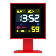 Buy Newgate Monolith Lcd Alarm Clock Fire Engine Red