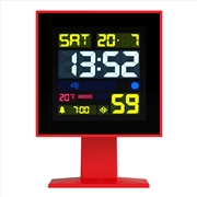 Buy Newgate Monolith Lcd Alarm Clock Fire Engine Red