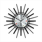 Buy Newgate Stingray Wall Clock Black - Silver Dial