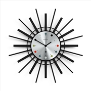 Buy Newgate Stingray Wall Clock Black - Silver Dial