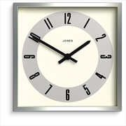 Buy Newgate Jones Box Wall Clock Silver