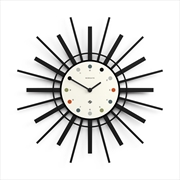 Buy Newgate Stingray Wall Clock Black - White Dial