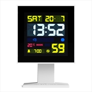 Buy Newgate Monolith Lcd Alarm Clock White