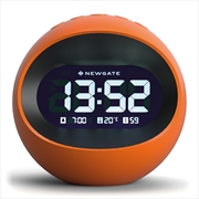 Buy Newgate Centre Of The Earth Lcd Alarm Clock Pumpkin Orange
