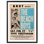 Buy Wall Art's Beach Boys 1965 Large 105cm x 81cm Framed A1 Art Print