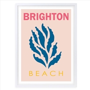 Buy Wall Art's Brighton Beach Large 105cm x 81cm Framed A1 Art Print
