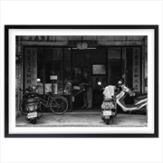 Buy Wall Art's Chinese Barbershop Large 105cm x 81cm Framed A1 Art Print
