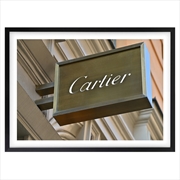 Buy Wall Art's Cartier Sign Large 105cm x 81cm Framed A1 Art Print