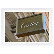 Buy Wall Art's Cartier Sign Large 105cm x 81cm Framed A1 Art Print