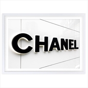 Buy Wall Art's Chanel Sign Large 105cm x 81cm Framed A1 Art Print