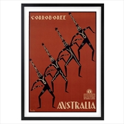 Buy Wall Art's Corroboree Australia Large 105cm x 81cm Framed A1 Art Print