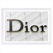 Buy Wall Art's Dior Sign Large 105cm x 81cm Framed A1 Art Print