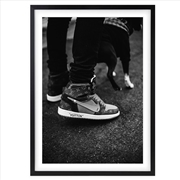 Buy Wall Art's Vuitton Sneakers Large 105cm x 81cm Framed A1 Art Print