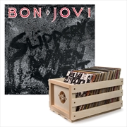 Buy Crosley Record Storage Crate & Bon Jovi Slippery When Wet - Vinyl Album Bundle