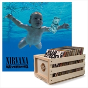 Buy Crosley Record Storage Crate &  Nirvana Nevermind - Vinyl Album Bundle