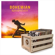 Buy Crosley Record Storage Crate & Queen - Bohmian Rhapsody - Double Vinyl Album Bundle