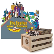 Buy Crosley Record Storage Crate & The Beatles - Yellow Submarine - Vinyl Album Bundle