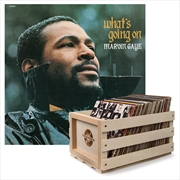 Buy Crosley Record Storage Crate &  Marvin Gaye What'S Going On - Vinyl Album Bundle