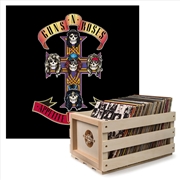 Buy Crosley Record Storage Crate & Guns & Roses Appetite For Destruction - Vinyl Album Bundle