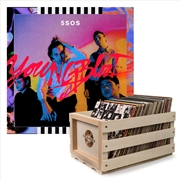 Buy Crosley Record Storage Crate & 5 Seconds Of Summer Youngblood - Vinyl Album Bundle