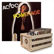 Buy Crosley Record Storage Crate AC/DC Powerage Vinyl Album Bundle