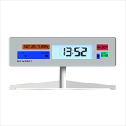 Buy Newgate Supergenius Lcd Alarm Clock Matte White
