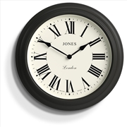 Buy Newgate Jones Supper Club Clock Charcoal Grey