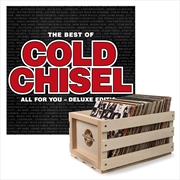 Buy Crosley Record Storage Crate & Cold Chisel The Best Of Cold Chisel - Double Vinyl Album Bundle