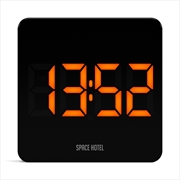 Buy Newgate Space Hotel Orbatron Alarm Clock Black Case - Black Lens - Orange Led