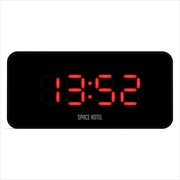 Buy Newgate Space Hotel Hypertron Alarm Clock Black Case - Black Lens - Red Led
