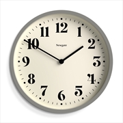 Buy Newgate Number Four Wall Clock Matte Posh Grey