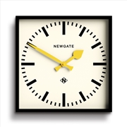 Buy Newgate Number Five Wall Clock Black Yellow Hands