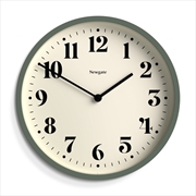 Buy Newgate Number Four Wall Clock Matte Asparagus Green