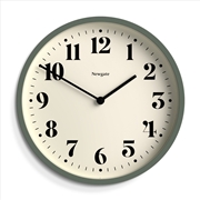 Buy Newgate Number Four Wall Clock Matte Asparagus Green