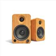 Buy Kanto YU4 140W Powered Bookshelf Speakers with Bluetooth® and Phono Preamp - Pair, Bamboo