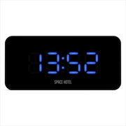 Buy Newgate Space Hotel Hypertron Alarm Clock Black Case - Black Lens - Blue Led