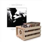 Buy Crosley Record Storage Crate & John Farnham Whispering Jack Vinyl Album Bundle