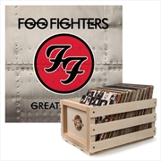 Buy Crosley Record Storage Crate Foo Fighters Greatest Hits Vinyl Album Bundle